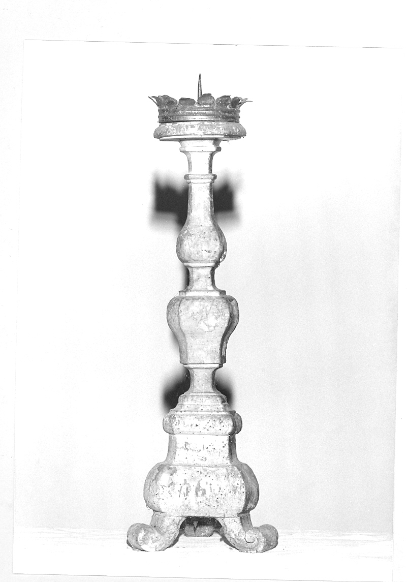 candelabro, serie - bottega marchigiana (sec. XVIII)