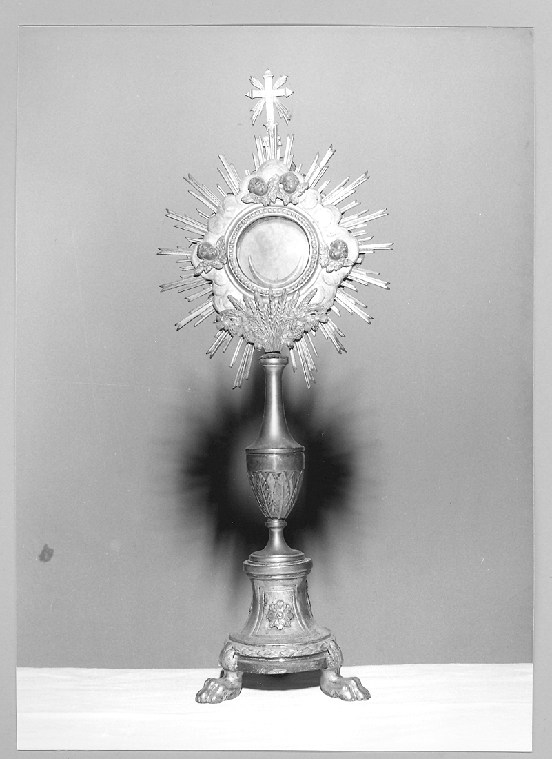 ostensorio - a raggiera - bottega marchigiana (sec. XIX)