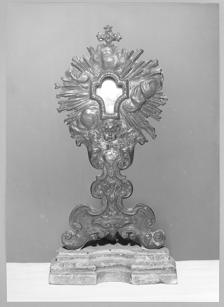 reliquiario - a ostensorio - bottega marchigiana (sec. XVIII)