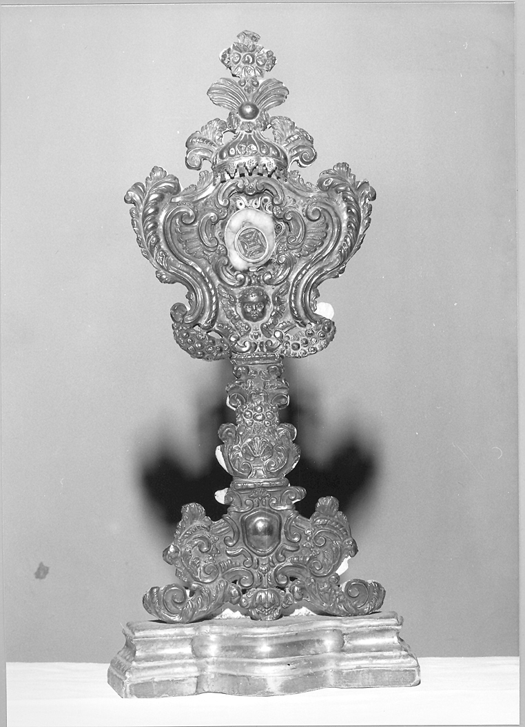 reliquiario - a ostensorio - bottega marchigiana (sec. XVIII)