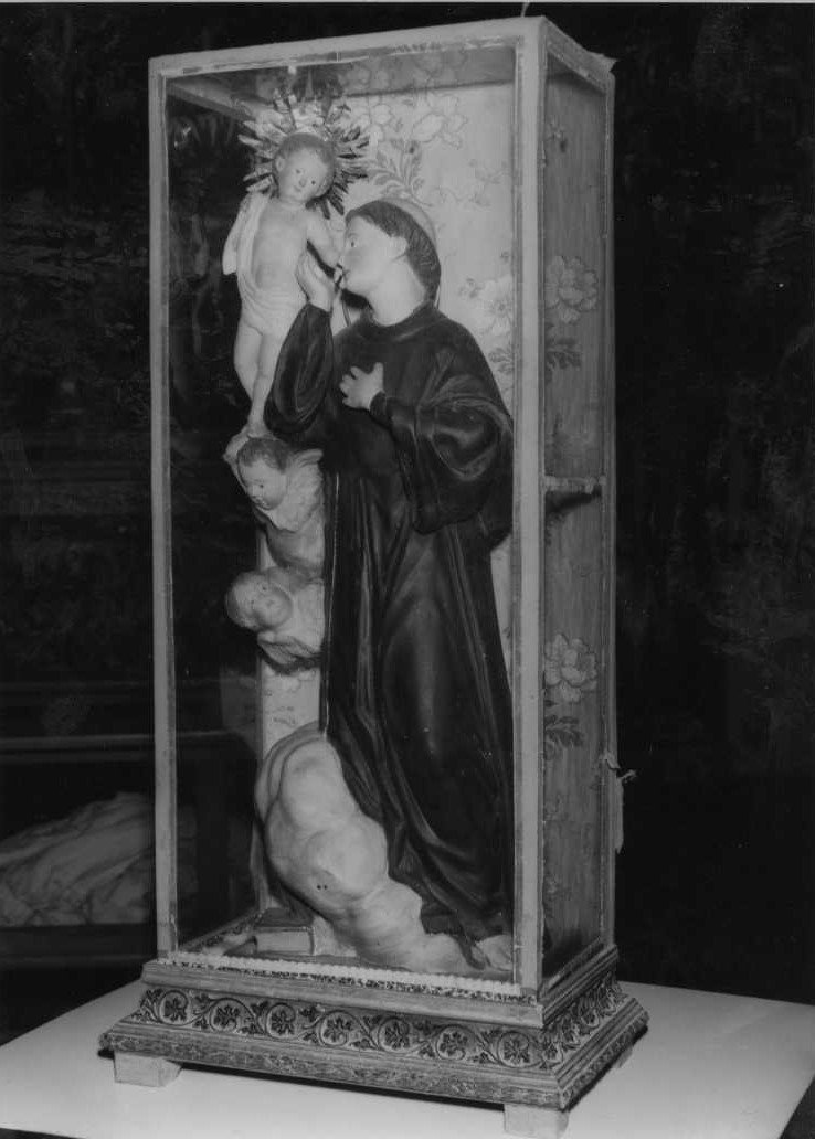 Sant'Antonio da Padova con il bambino (statua) - bottega marchigiana (sec. XIX)