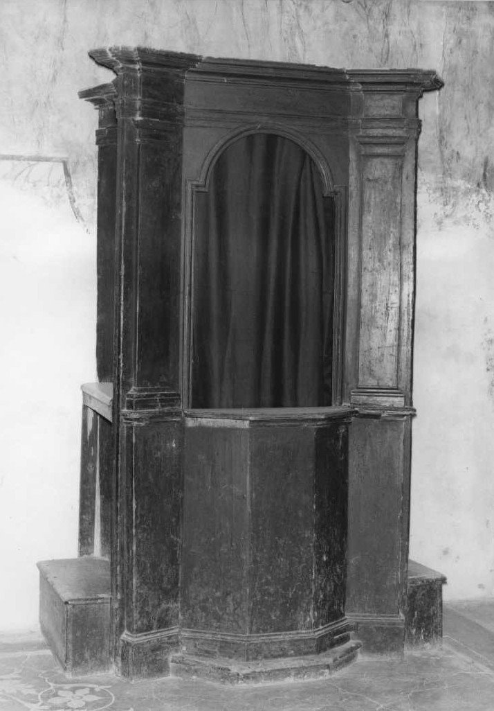 confessionale - bottega marchigiana (seconda metà sec. XVIII)