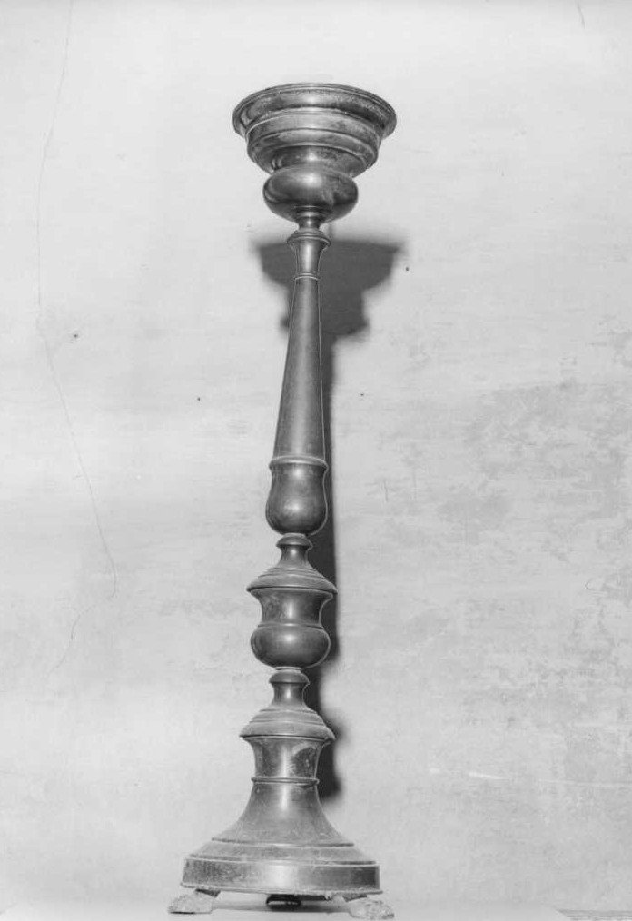 candelabro, serie - bottega marchigiana (fine sec. XIX)