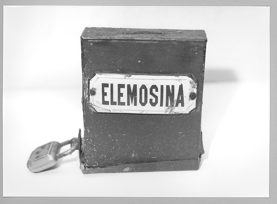 cassetta per elemosine - bottega marchigiana (fine/inizio secc. XIX/ XX)