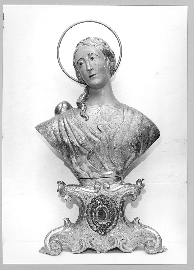 Santa Lucia (reliquiario - a busto) - bottega marchigiana (seconda metà sec. XIX)