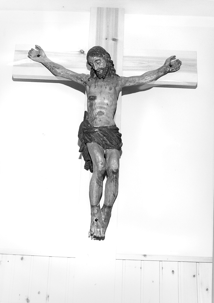 Cristo crocifisso (scultura) - bottega marchigiana (seconda metà sec. XVI)