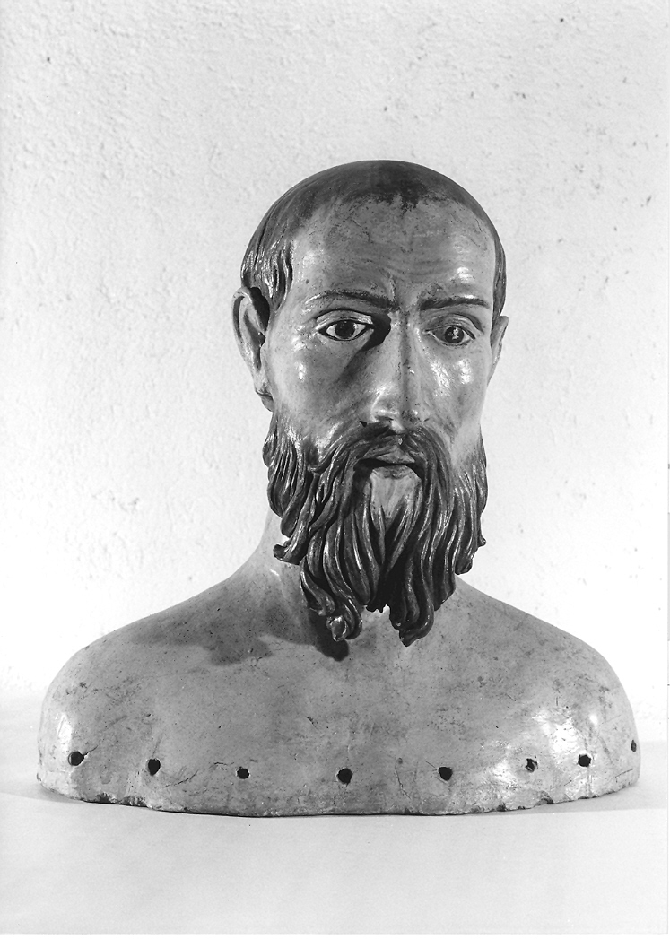 figura virile (busto) - bottega marchigiana (sec. XVIII)