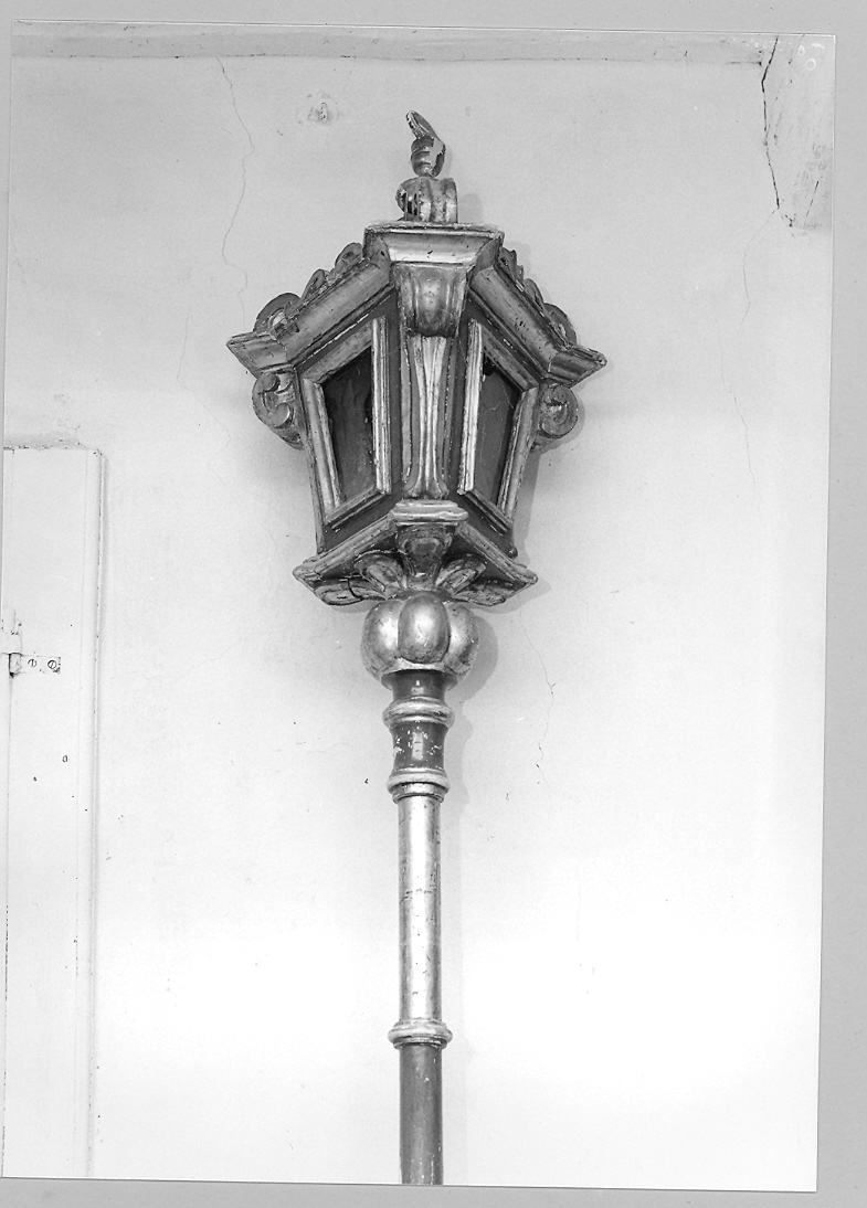 lanterna processionale - bottega marchigiana (secc. XVIII/ XIX)