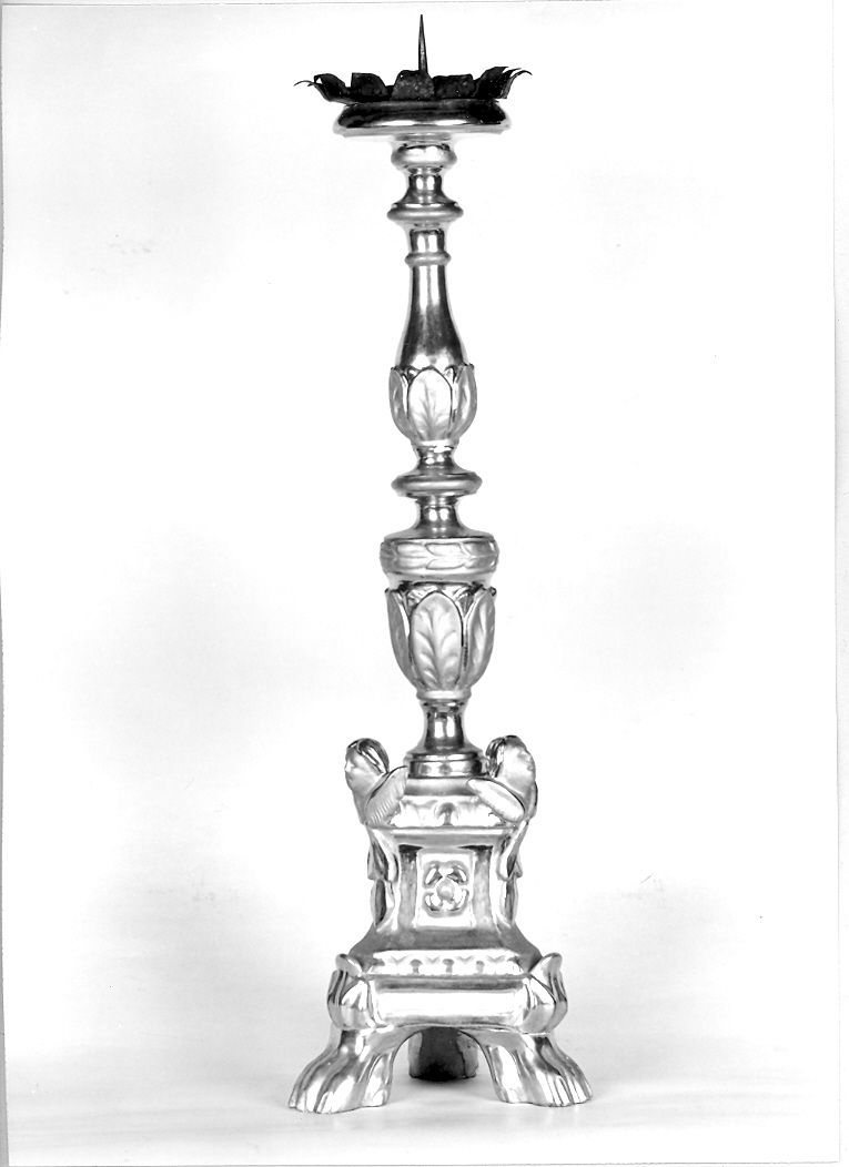 candelabro, serie - bottega marchigiana (prima metà sec. XIX)