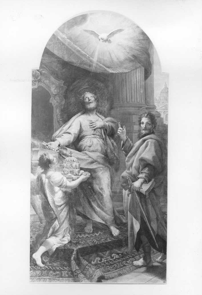 S. Pietro e S. Paolo (dipinto, opera isolata) - ambito emiliano (sec. XVII)
