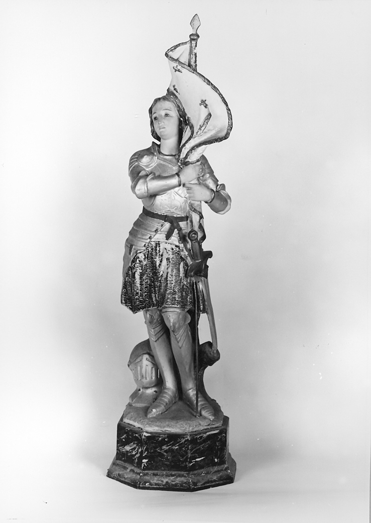 santo guerriero (statuetta devozionale) - bottega marchigiana (fine/inizio secc. XIX/ XX)