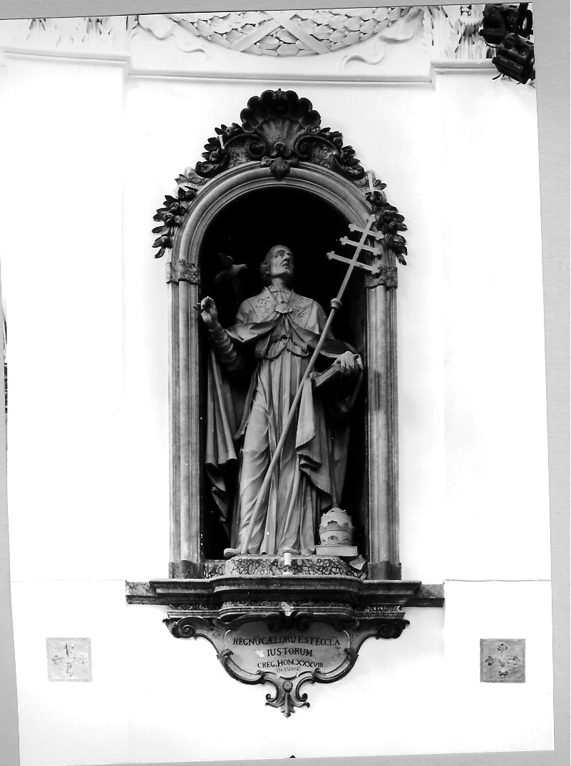 S. Gregorio Magno (statua, opera isolata) - bottega marchigiana (ultimo quarto sec. XVIII)