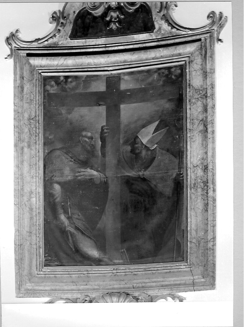 S. Paolo e S. Agostino (?) (dipinto, opera isolata) - ambito marchigiano (sec. XVII)