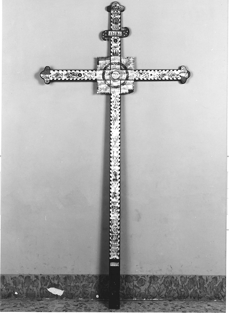croce processionale - bottega marchigiana (prima metà sec. XIX)