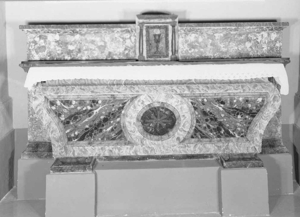 altare - manifattura marchigiana (fine/inizio secc. XVIII/ XIX)