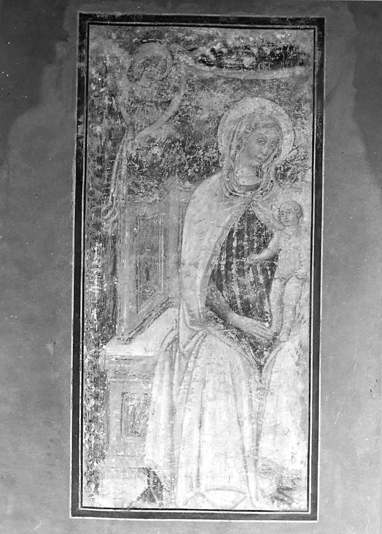 Madonna in trono con Bambino (dipinto) - ambito marchigiano (sec. XV)