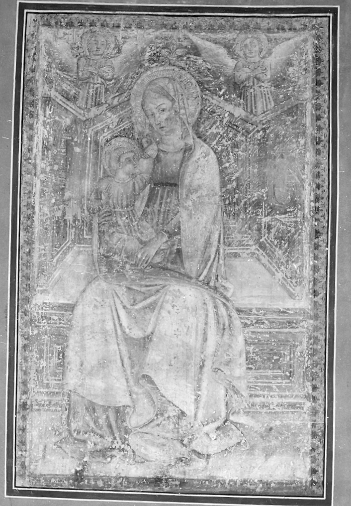 Madonna in trono che allatta il Bambino (dipinto) - ambito marchigiano (metà sec. XV)