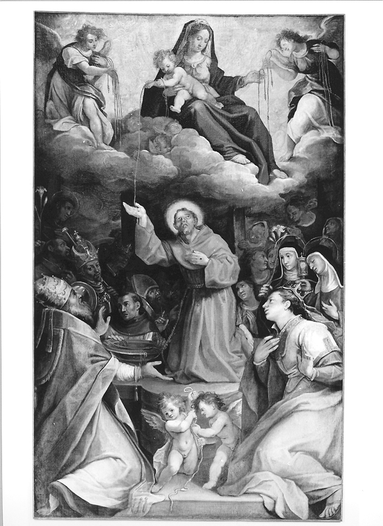 Madonna con Bambino (dipinto) di Bellini Filippo (sec. XVI)