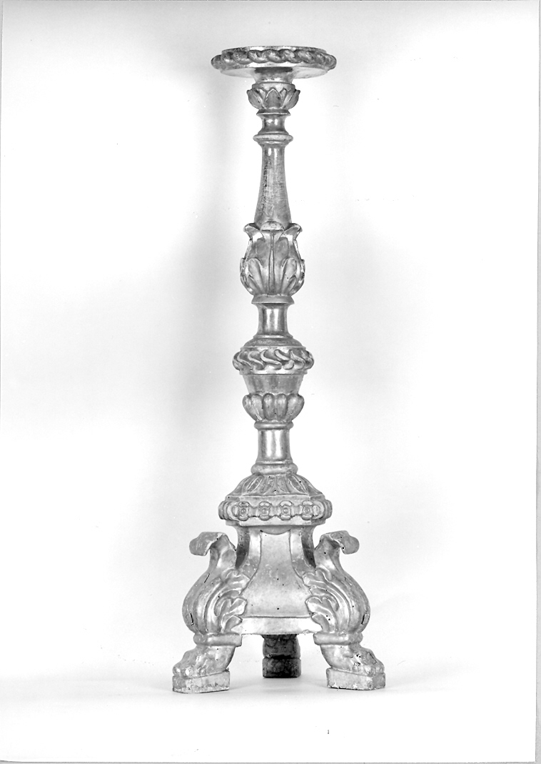 candelabro, serie - bottega marchigiana (prima metà sec. XIX)