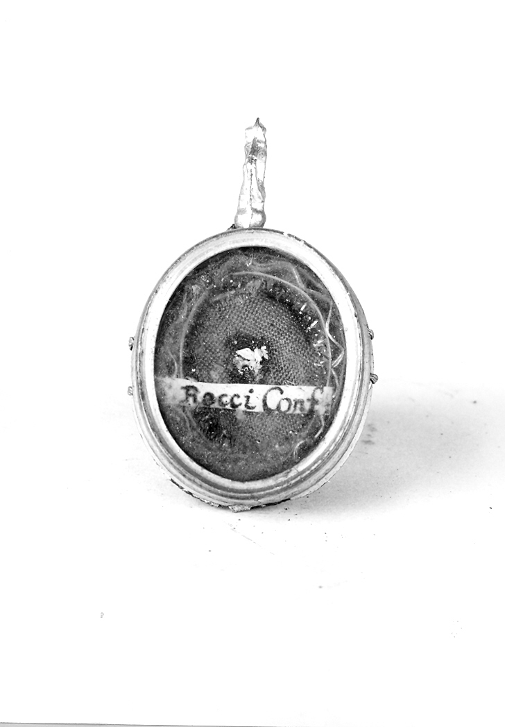 reliquiario a capsula - bottega marchigiana (sec. XIX)