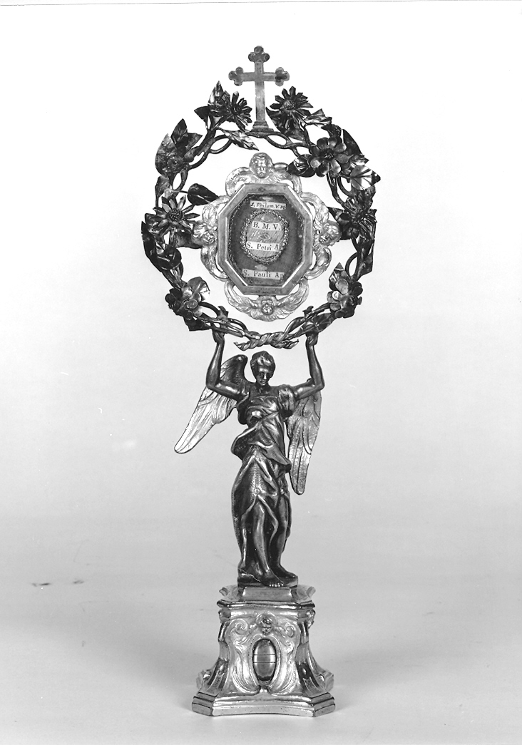 reliquiario - a ostensorio - bottega marchigiana (sec. XVIII)