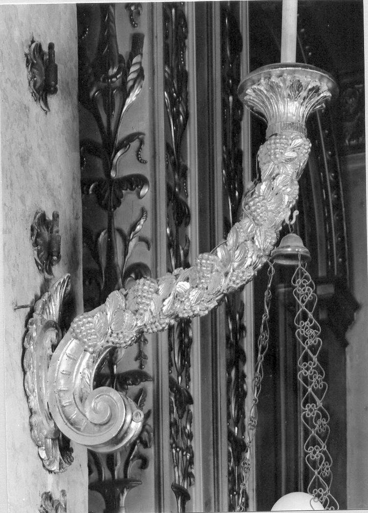 candeliere da parete, coppia - bottega Italia centrale (seconda metà sec. XIX)