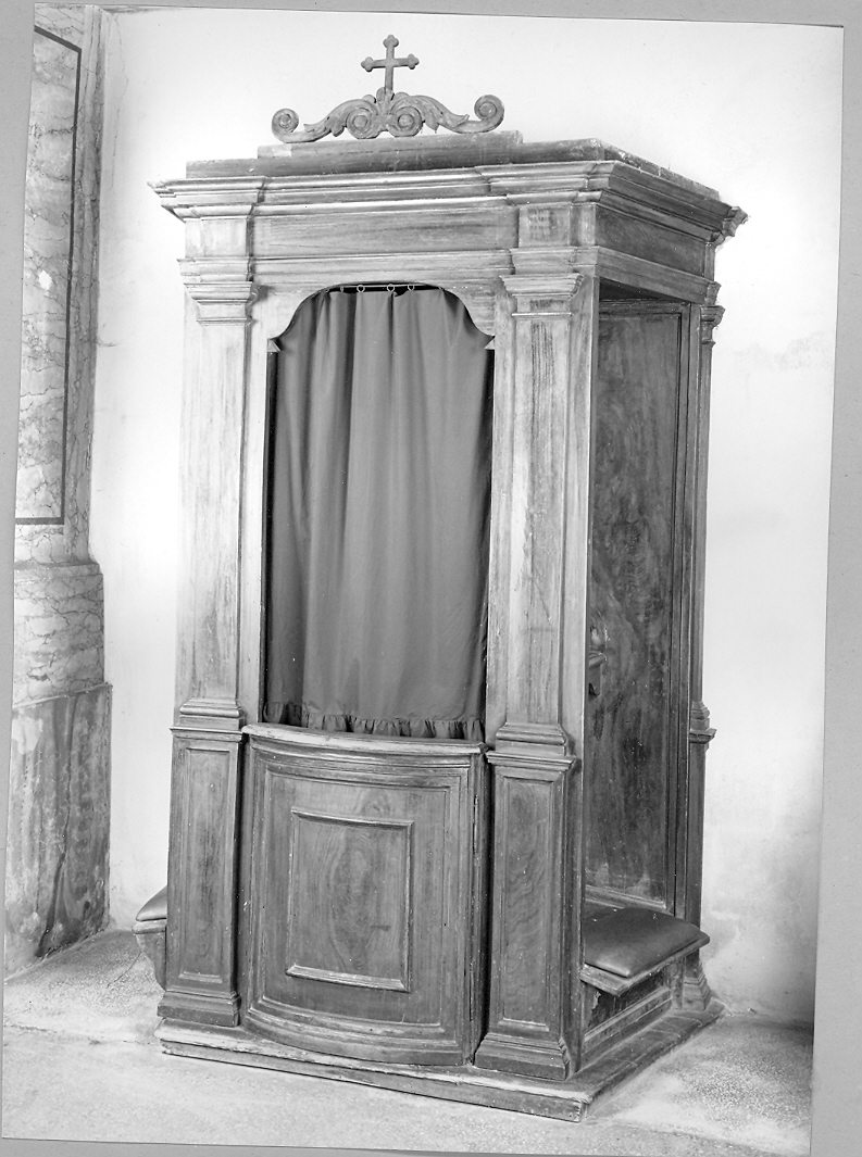 confessionale, coppia - bottega marchigiana (prima metà sec. XIX)