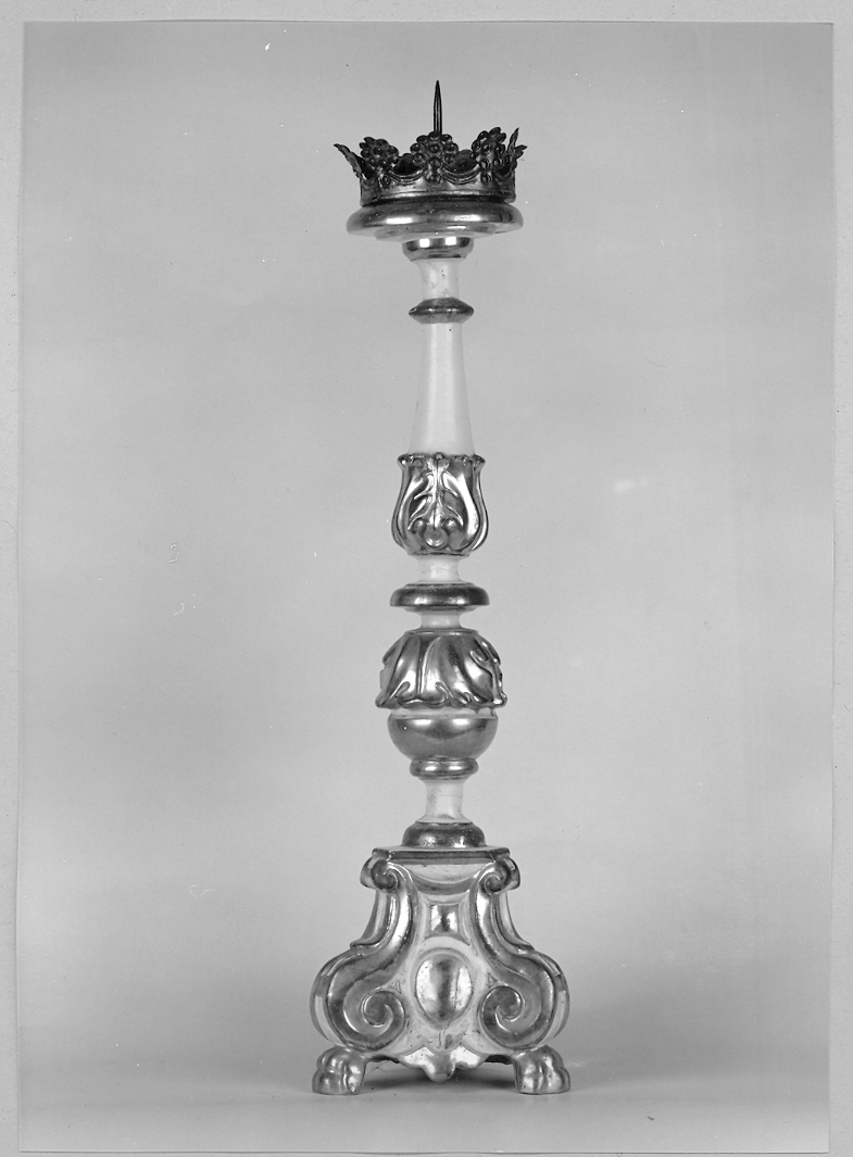 candeliere, serie - bottega italiana (metà sec. XIX)