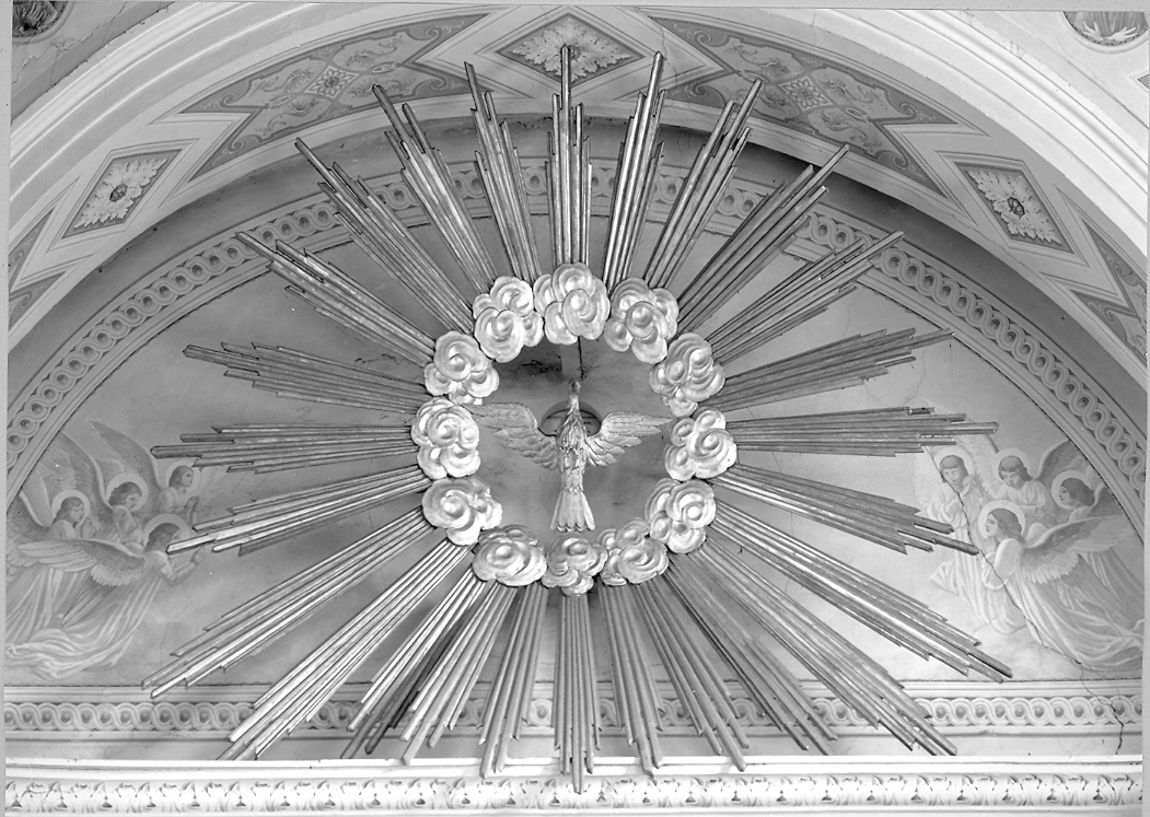 colomba dello Spirito Santo (decorazione plastica) - bottega marchigiana (seconda metà sec. XIX)