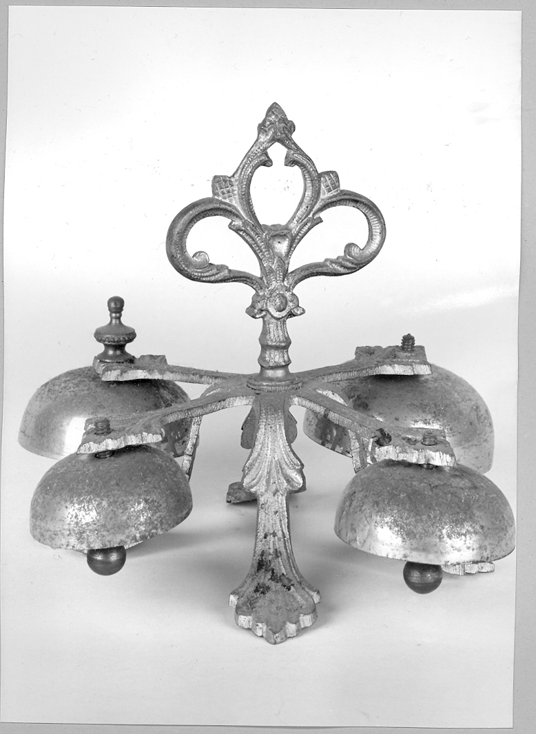 campanello d'altare multiplo - bottega marchigiana (seconda metà sec. XIX)