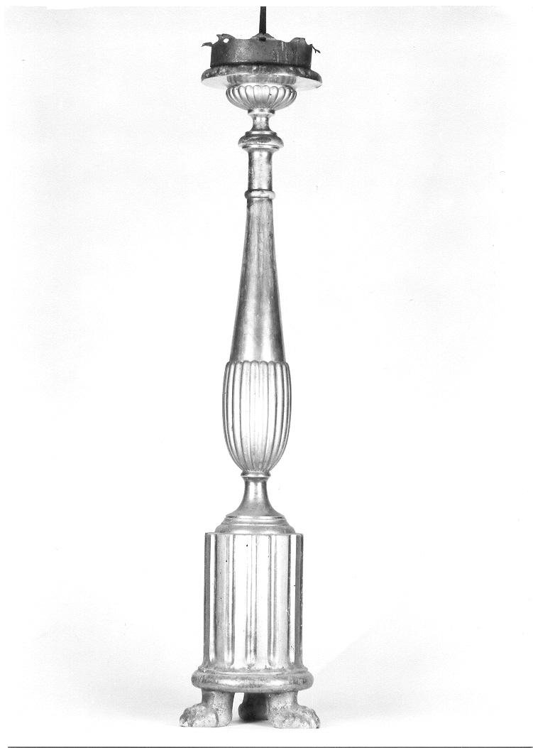candeliere - bottega marchigiana (metà sec. XIX)