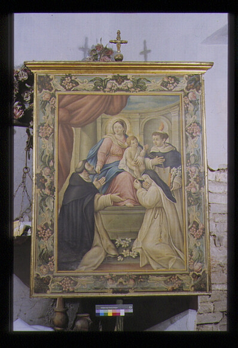 Madonna del Rosario con San Domenico e Santa Caterina da Siena (dipinto) - ambito italiano (seconda metà sec. XVIII)