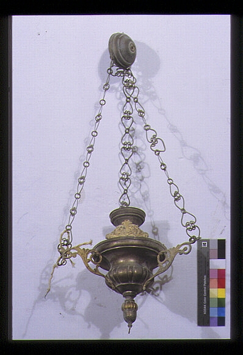 lampada pensile, coppia - ambito italiano (seconda metà sec. XIX)