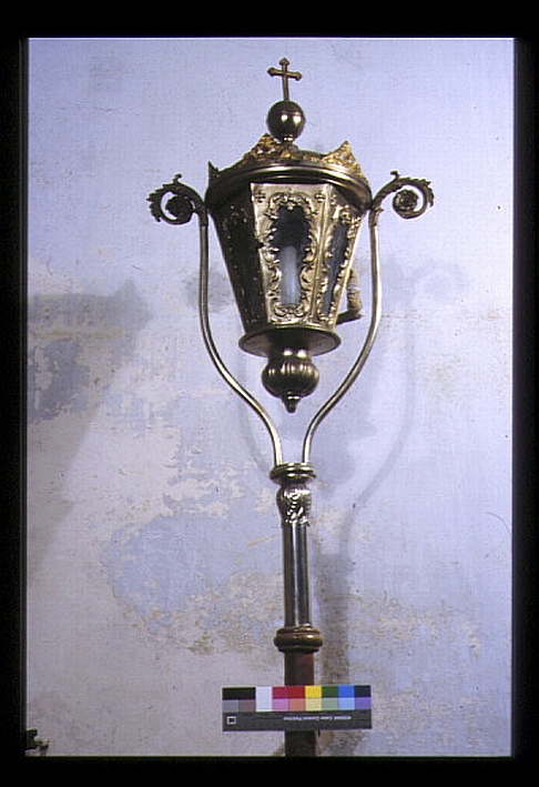 lanterna processionale, coppia - ambito italiano (prima metà sec. XX)