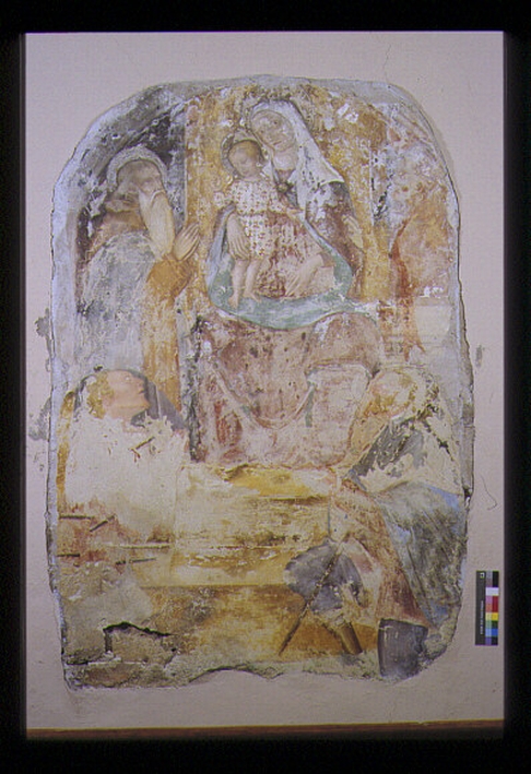 Santa Maria delle Grazie, Sant' Antonio abate e San Leopardo (dipinto) - ambito italiano (sec. XV)