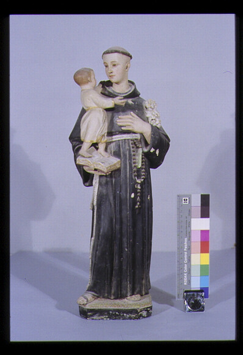 Sant'Antonio da Padova con Gesù Bambino (statua) - produzione italiana (prima metà sec. XX)