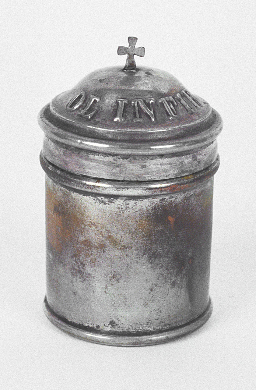 vasetti per oli santi - bottega italiana (secondo quarto sec. XX)