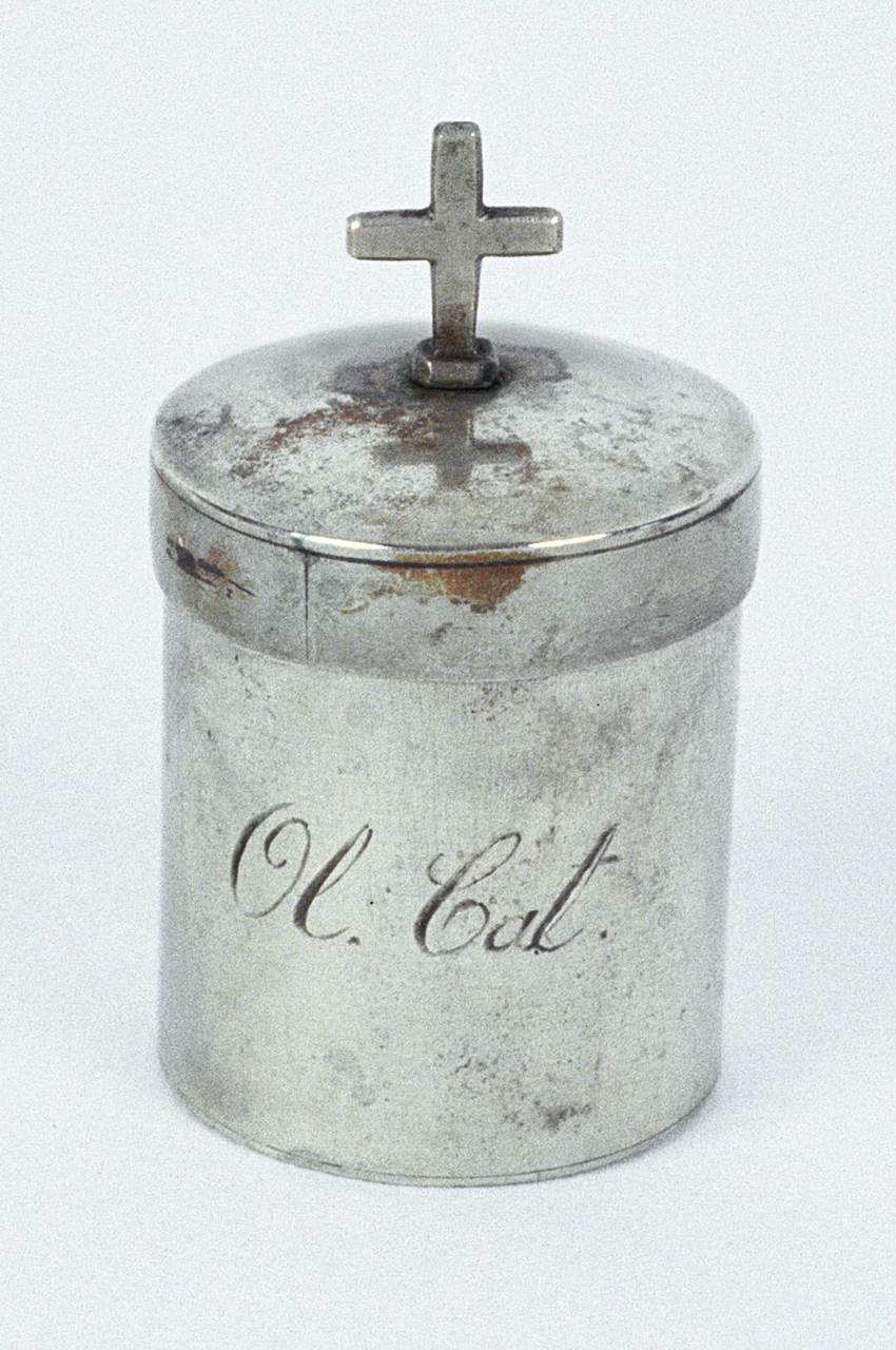 vasetti per oli santi - bottega marchigiana (fine/inizio secc. XIX/ XX)