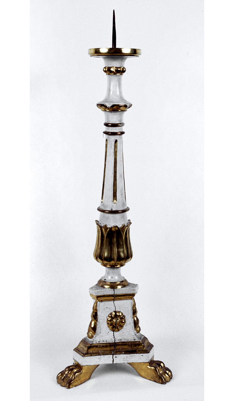 candelabro, serie - bottega marchigiana (sec. XIX)