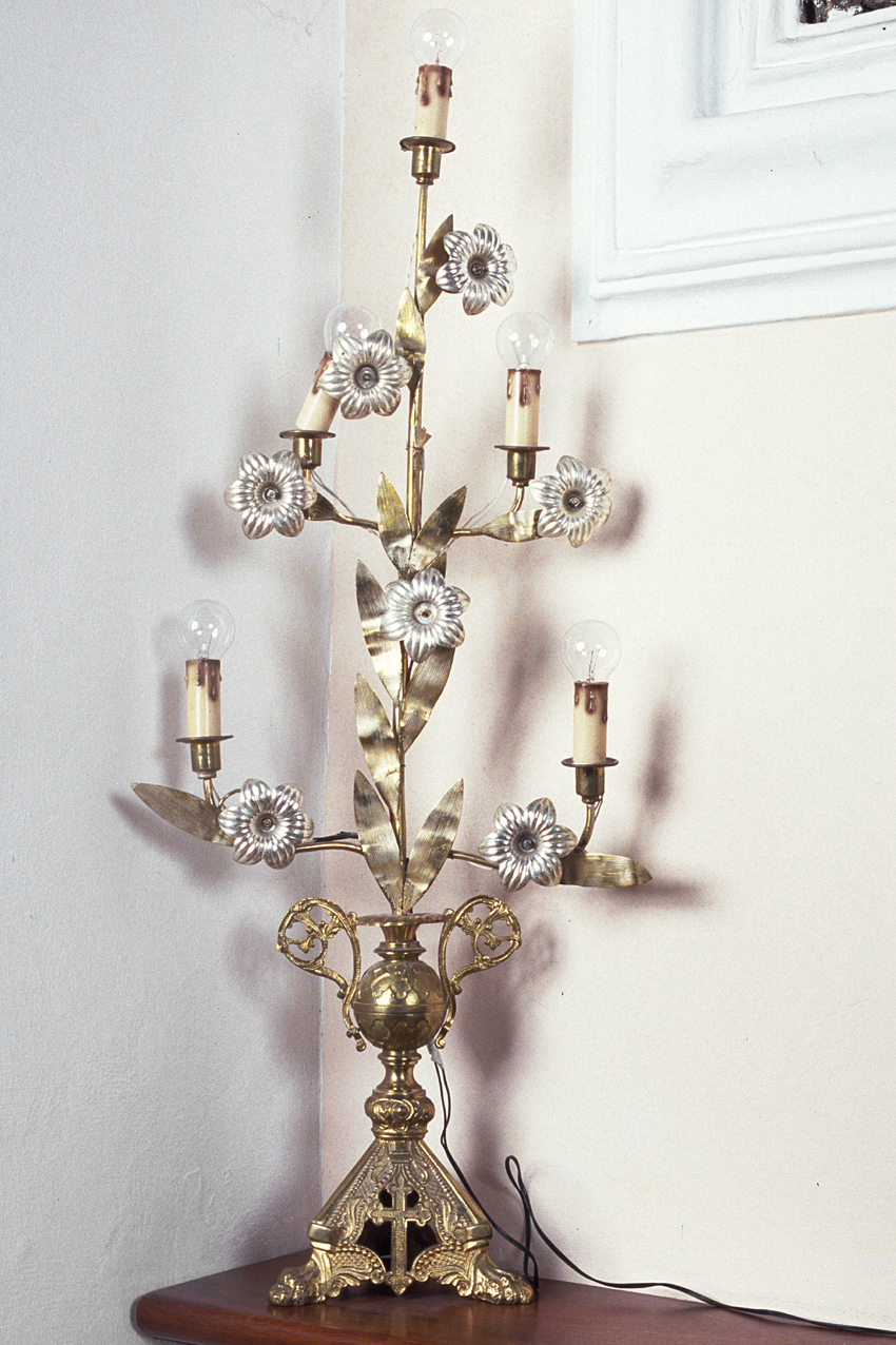 candelabro, coppia - produzione italiana (prima metà sec. XX)