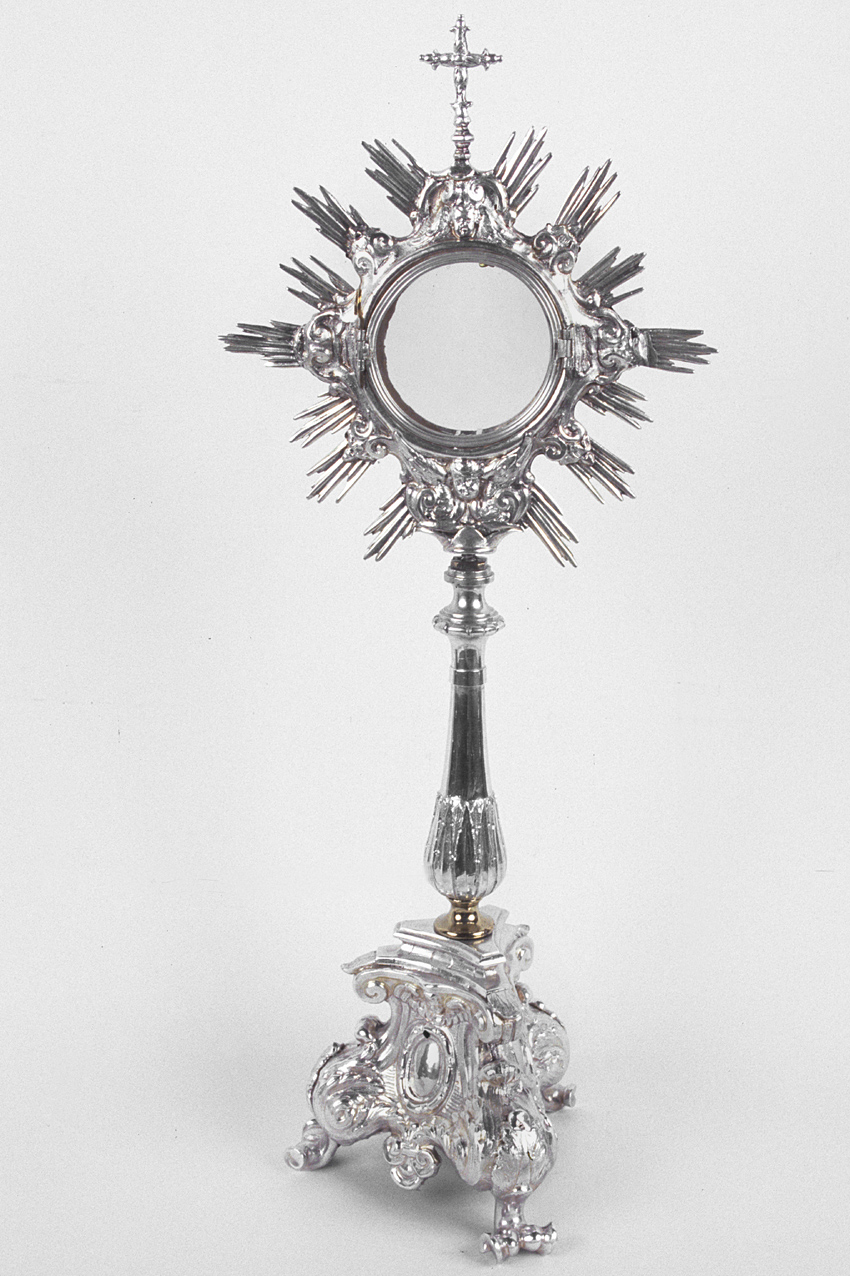 ostensorio - bottega marchigiana (fine/inizio, seconda metà secc. XVII/ XVIII, sec. XIX)