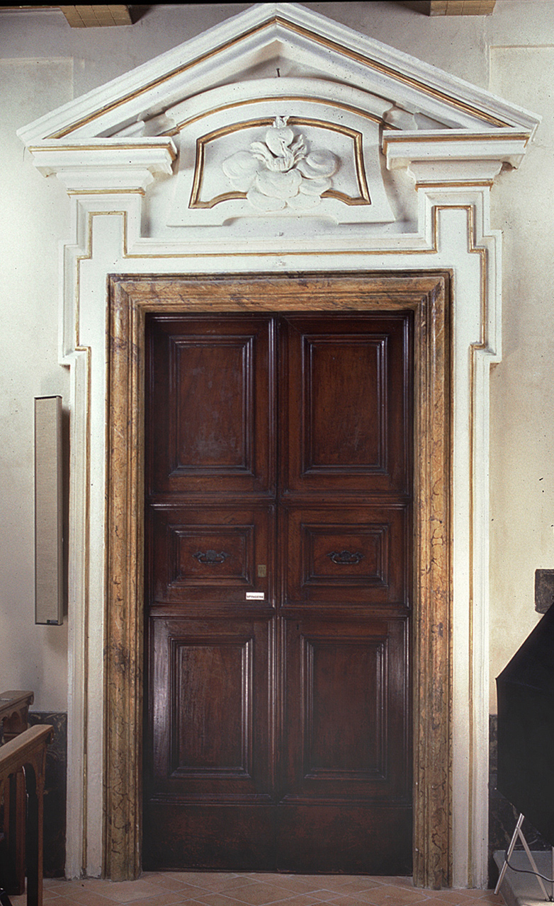 mostra di porta, coppia - bottega marchigiana (sec. XVIII)