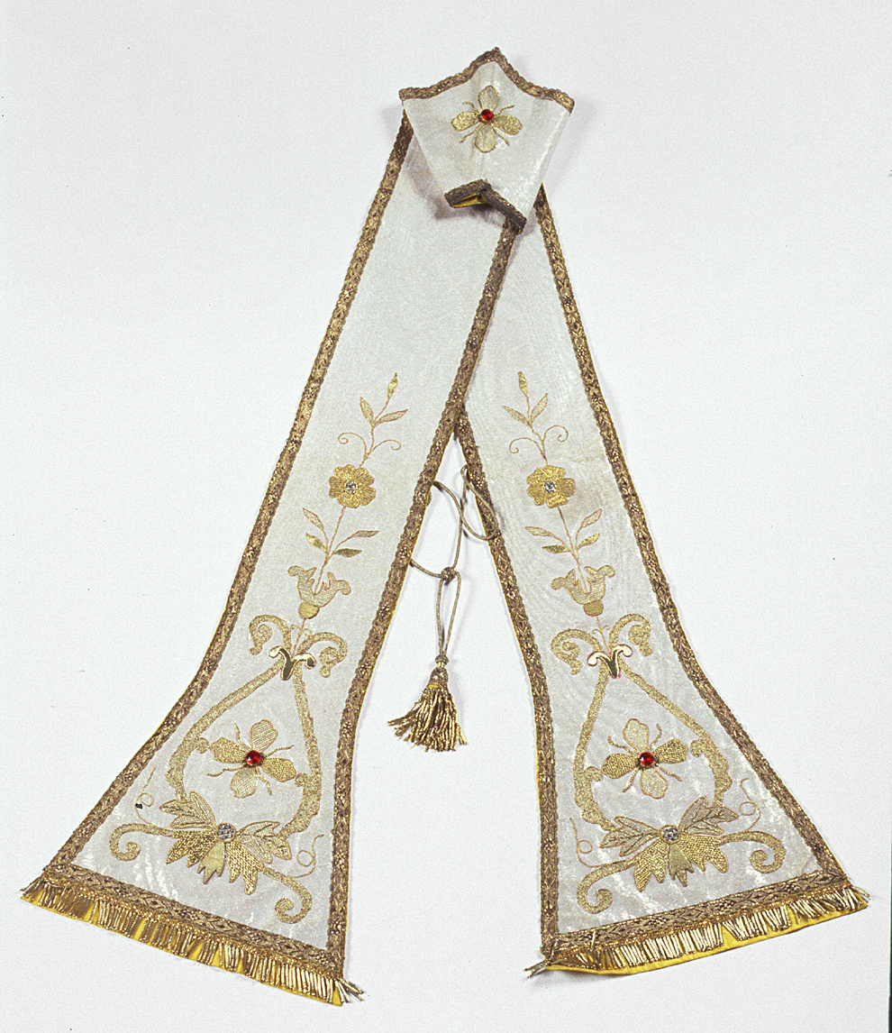 stola - manifattura emiliana (primo quarto sec. XX)