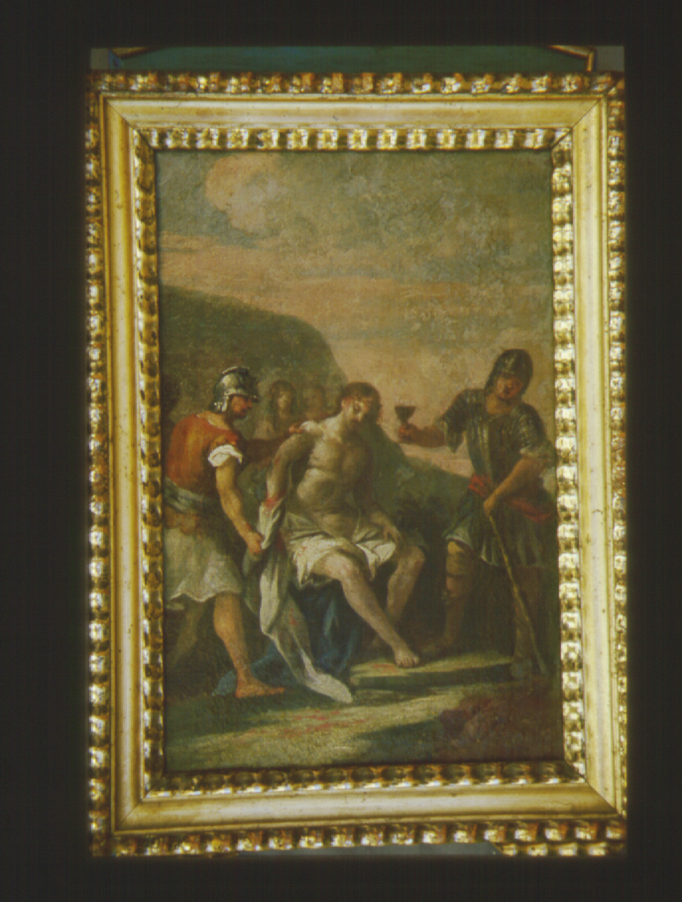 stazione X: Gesù spogliato e abbeverato di fiele (Via Crucis, elemento d'insieme) - ambito Italia centrale (fine/inizio secc. XVIII/ XIX)