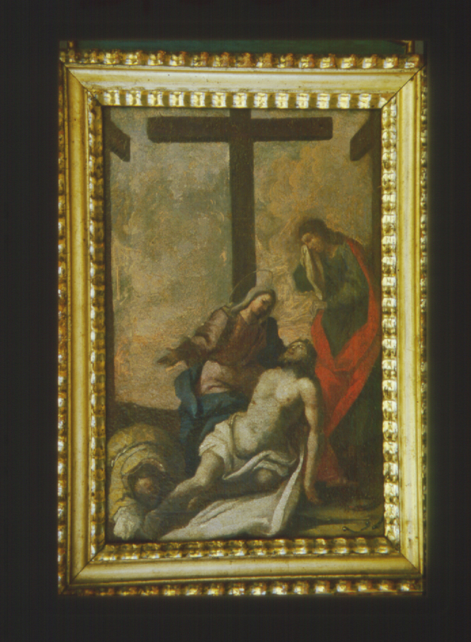 stazione XIII: Gesù deposto dalla croce (Via Crucis, elemento d'insieme) - ambito Italia centrale (fine/inizio secc. XVIII/ XIX)