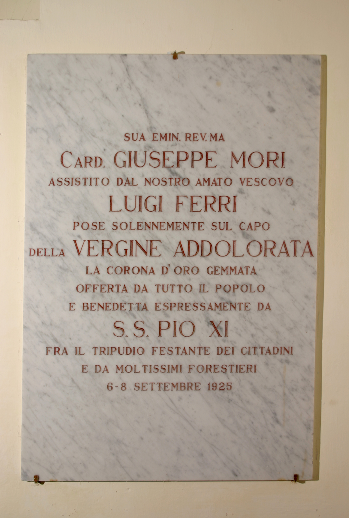 lapide commemorativa - bottega marchigiana (sec. XX)