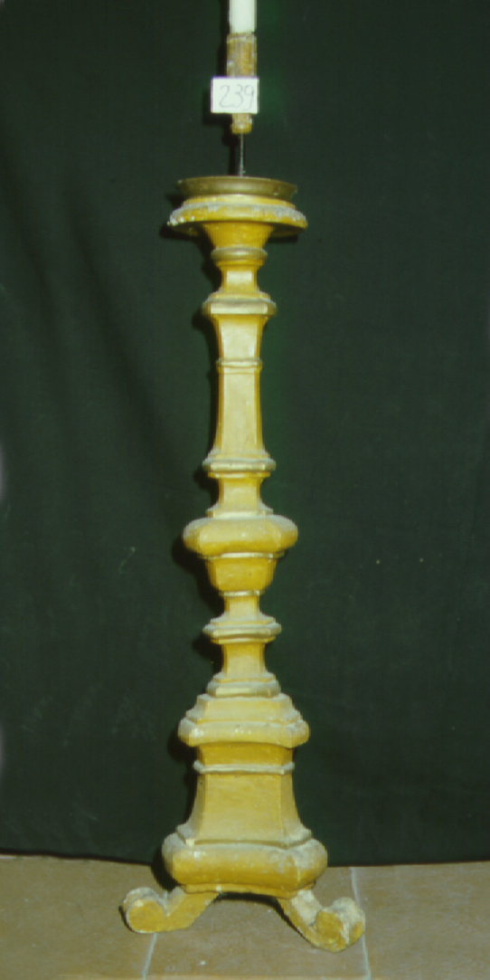 candeliere, coppia - bottega marchigiana (sec. XIX)