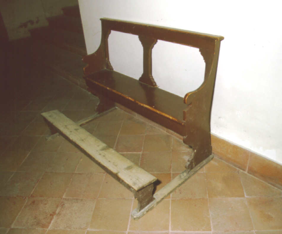 banco da chiesa, coppia - bottega marchigiana (sec. XIX)