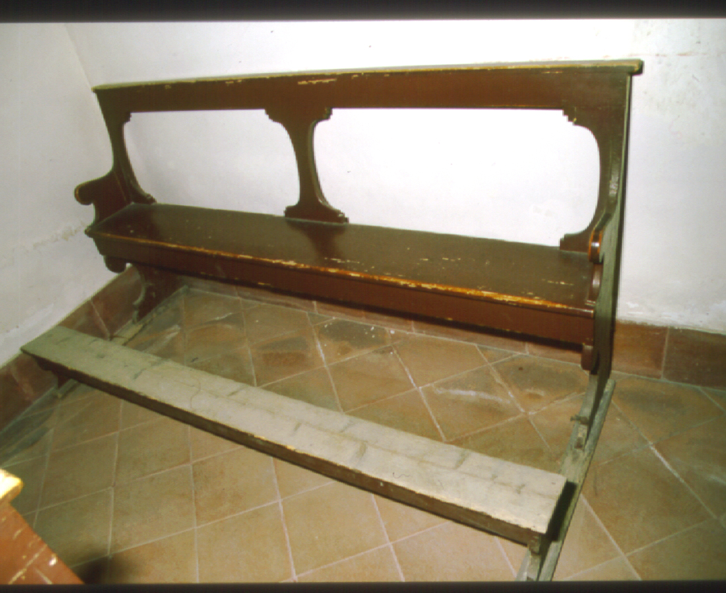 banco da chiesa, serie - bottega marchigiana (fine sec. XIX)