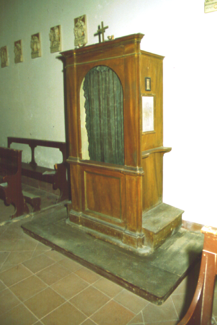 confessionale - bottega marchigiana (inizio sec. XX)